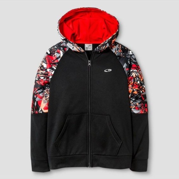 boys champion hoodie red